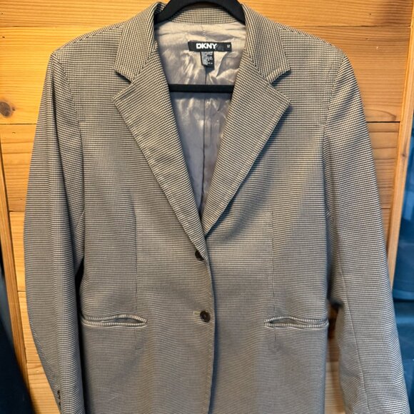 DKNY Houndstooth Two Button Blazer - 12 - Picture 3 of 5